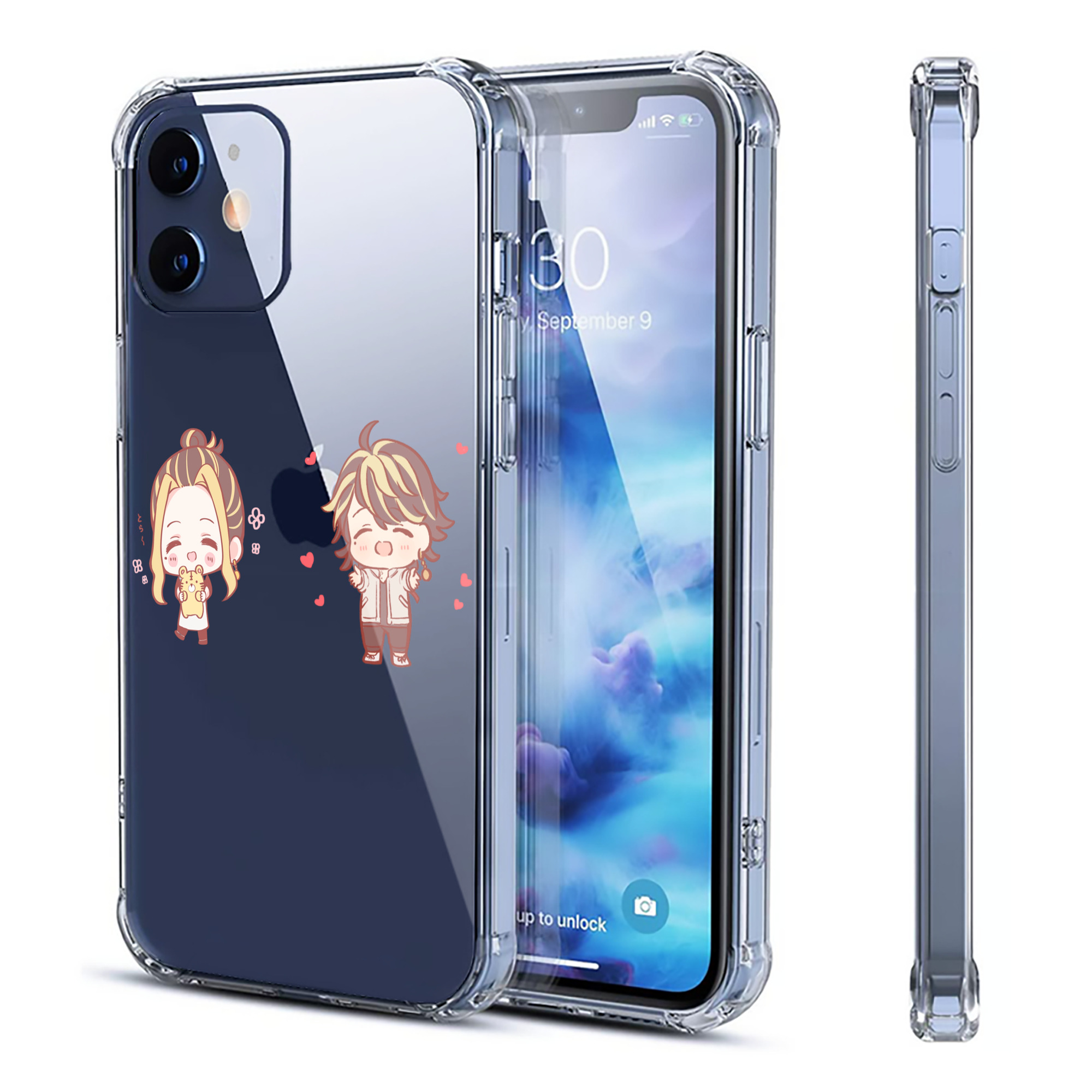 （画像用） 東京リベンジャーズ Tokyo Revengers 【iPhone 12シリーズ対応】透明スマホケース（クリアソフトケース）